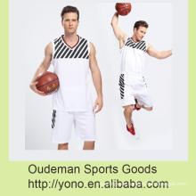 Trockener Sitz Sublimation letzter netter einfacher weißer Basketball Jersey-Uniformentwurf